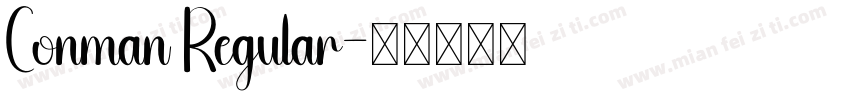 Conman Regular字体转换
